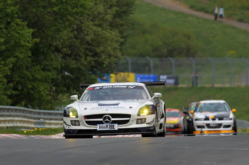 Nederlandse Mercedes coureur ruikt aan podium op Nordschleife